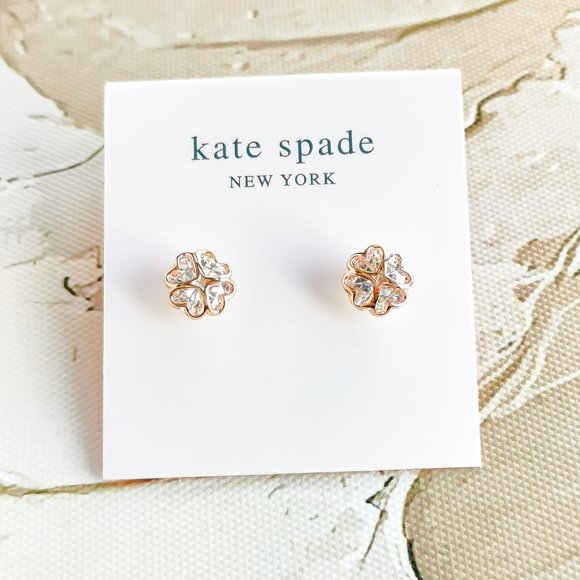 Kate Spade | Something Sparkly Spade | Rose Gold Stud Earrings
